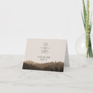 De plattelander dankt u kaardt voor een huwelijk bedankkaart