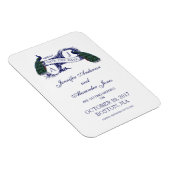 De Plattelander van de pauw bewaart de Datum Magneet (Rechterzijde)