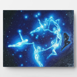 De pleiads of de zeven zussen, fotoplaat