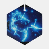 De pleiads of de zeven zussen, glas ornament (Achterkant)