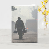 De plicht roept Wenskaart Kaart (Gele Bloem)