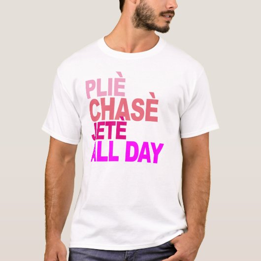 de plie de chasse de jete T-shirt B de ballet (Devant)