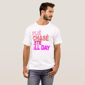 de plie de chasse de jete T-shirt B de ballet (Devant entier)