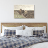 De ploegenboer Anton Mauve Canvas Afdruk (Insitu (Slaapkamer))