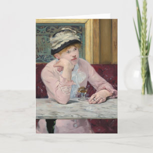 De plum door Manet Impressionist Painting Kaart