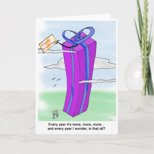 De plus en plus drôle Carte d'anniversaire (Devant)