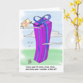 De plus en plus drôle Carte d'anniversaire (Fleur jaune)