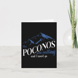 De Poconos Roepen En Ik Moet Gaan Berg Wandelen Kaart