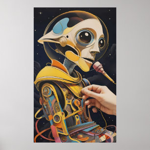 De Podcaster Disaster Ken Gage Sci-Fi Poster