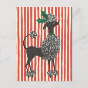 De Poedel van Kerstmis Feestdagenkaart