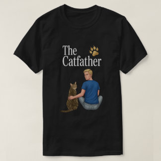 De poesvader Tabby kat eigenaar kunst T-shirt