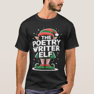 De Poëzie Schrijvende Elf Kerstmis T-shirt