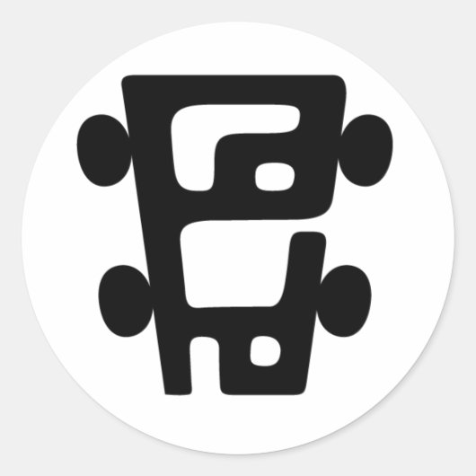 De PoHo Sticker. Ronde Sticker (Voorkant)