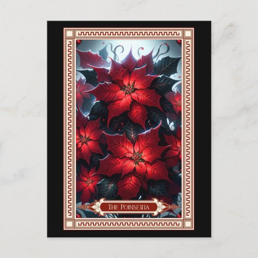 De Poinsettia Tarot Kaart (Voorkant)