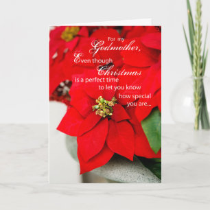 De Poinsettia van Kerstmis van de meter Feestdagen Kaart
