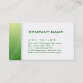 De pointe moderne de carte de visite abstrait (Dos)