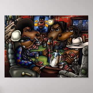 De Poker Dogs Poster
