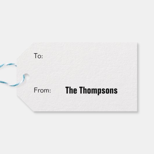 De Polar Express - Alles aan boord! Cadeaulabel (Achterkant Horizontaal)