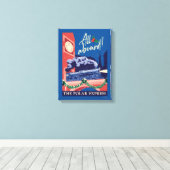 De Polar Express - Alles aan boord! Canvas Afdruk (Insitu (Houten vloer))