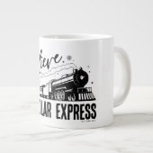 De Polar Express - Geloof |  grafisch Extra Grote Beker (Voorkant rechts)