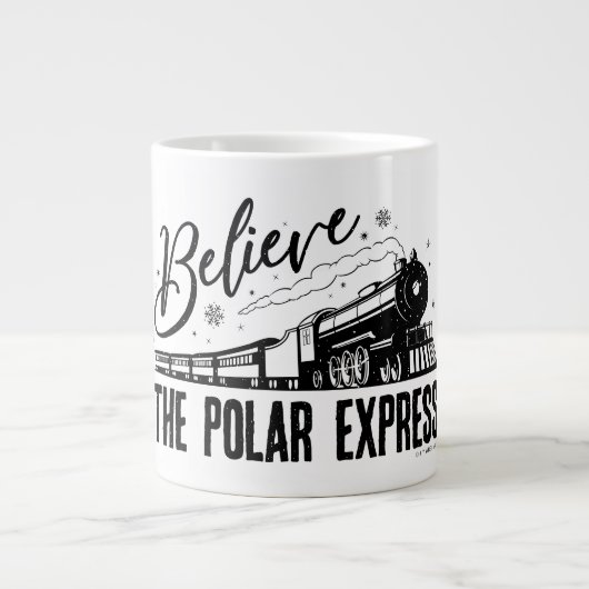 De Polar Express - Geloof |  grafisch Extra Grote Beker (Voorkant)