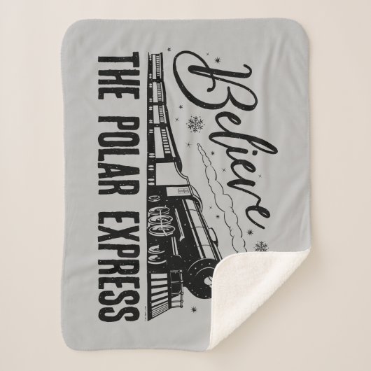 De Polar Express - Geloof |  grafisch Sherpa Deken (Voorkant)