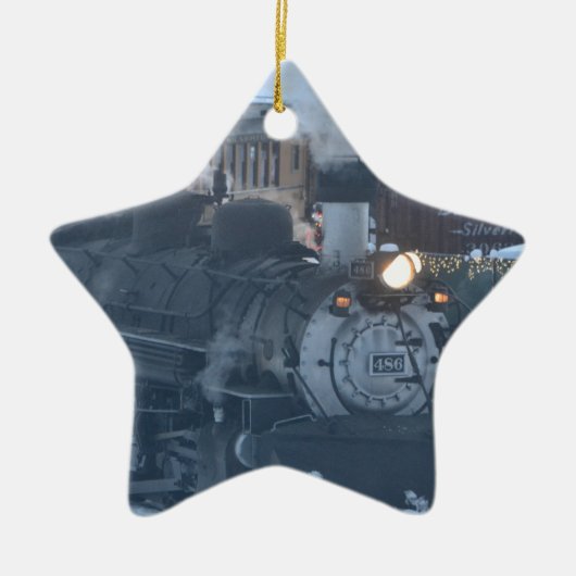 De Polar Express-motor Keramisch Ornament (Voorkant)