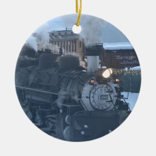 De Polar Express-motor Keramisch Ornament (Voorkant)