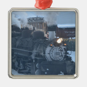 De Polar Express-motor Metalen Ornament
