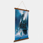 De Polar Express pyjama Hangend Wandkleed (Gebogen)