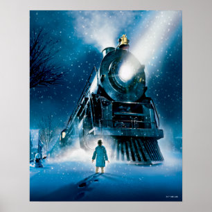 De Polar Express pyjama Poster