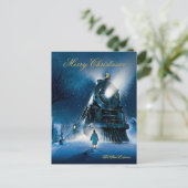 De Polar Express | Vrolijk kerstfeest Feestdagenkaart (Staand voorkant)