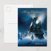 De Polar Express | Vrolijk kerstfeest Feestdagenkaart (Voorkant / Achterkant)