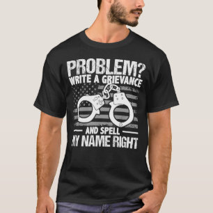 De politie van de Correctie van het probleem Thin T-shirt