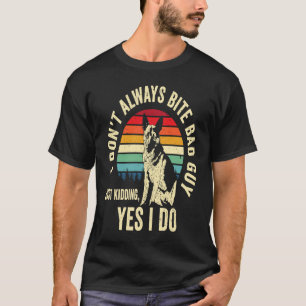 De politie van Shepherd K9 wetshandhaving T-shirt