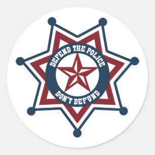 De politie verdedigen - Patriottische Stickers