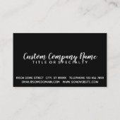 DE POLITIE VERDEDIGEN VISITEKAARTJE (Achterkant)