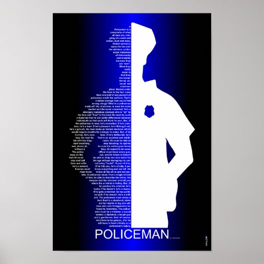 De politieman poster (Voorkant)