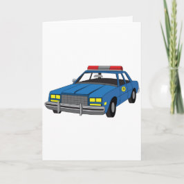 de politiewagen van het de academieafstudeerder kaart