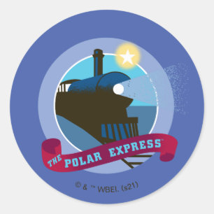 De politsexpressie treinkaart ronde sticker