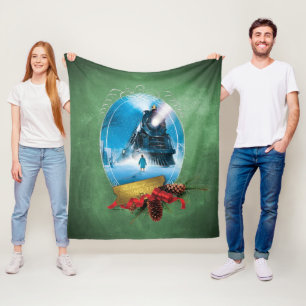 De politsexpressie Vakantievormende treinaankoms Fleece Deken