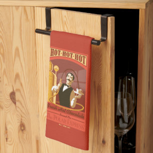 De politsexpressie warme chocolade-kunst theedoek