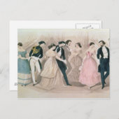 De Polka-Modes, van Godey's Lady Book Briefkaart (Voorkant / Achterkant)