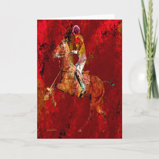 De polospeler kaart (Voorkant)