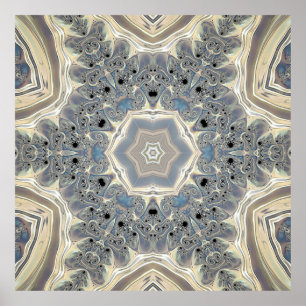 De pols van een fractale droom poster