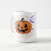 De pompoen houdt van Halloween Mok (Voorkant links)