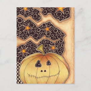 De Pompoen van Halloween Feestdagenkaart