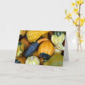 De Pompoenen van de herfst Kaart (Gele Bloem)