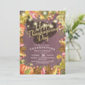 De Pompoenen van Turkije van het Diner van de Kaart (Staand voorkant)