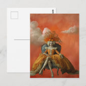 De pompoenkoningin | Briefkaart voor surrealistisc (Voorkant / Achterkant)